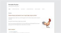 Desktop Screenshot of portableplucker.com